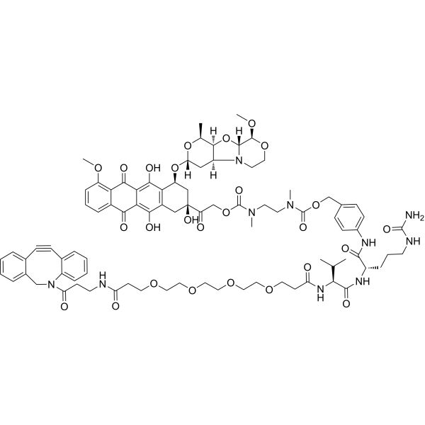 DBCO-PEG4-VC-PAB-DMEA-PNU-159682 2259318-56-2